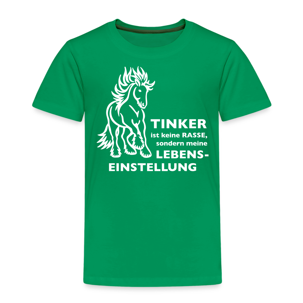 "Lebenseinstellung Tinker" Grafik-Stil - Kinder T-Shirt - Kelly Green