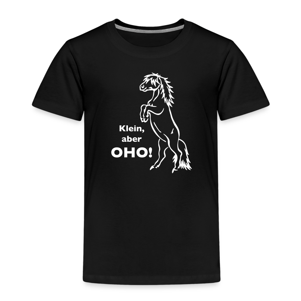 "Oho!" Grafik-Stil - Kinder T-Shirt - Schwarz