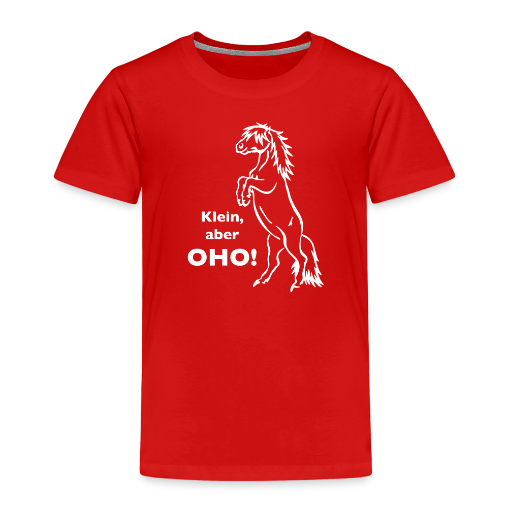 "Oho!" Grafik-Stil - Kinder T-Shirt - Rot