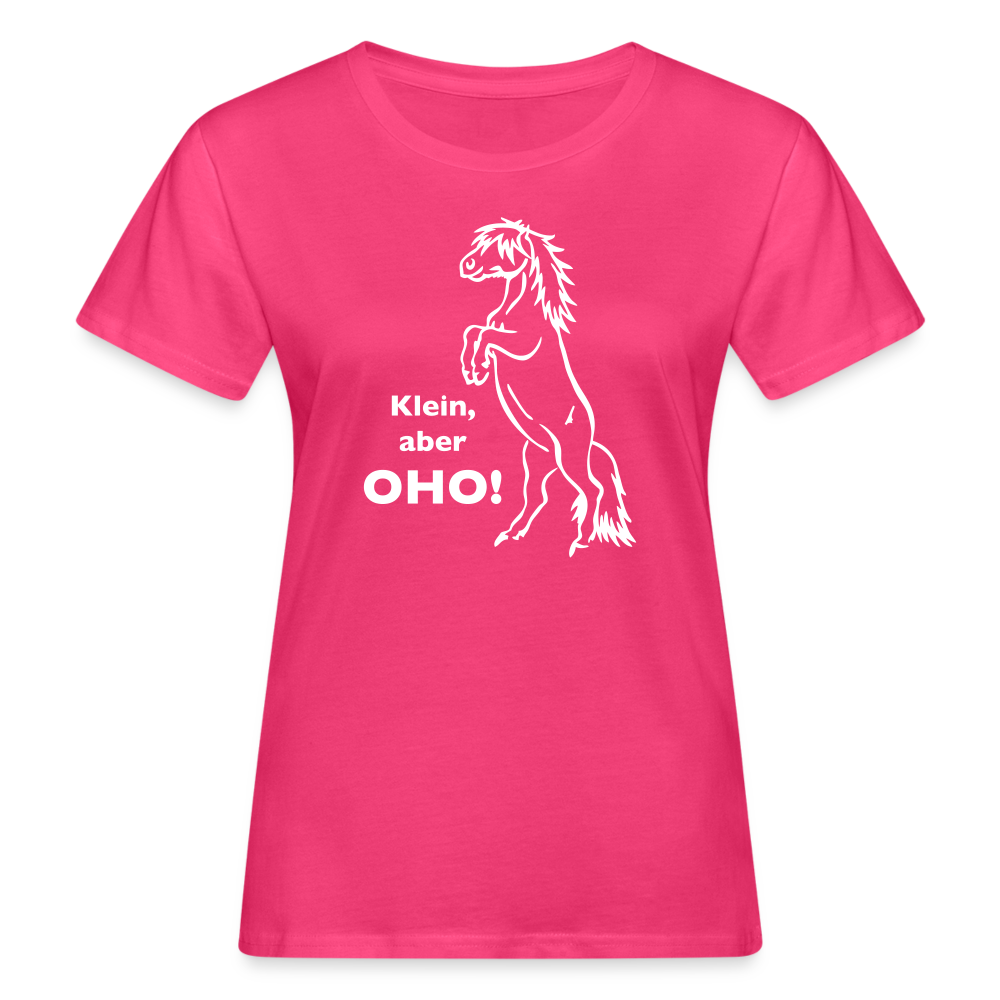 "Oho!" Grafik-Stil - Frauen Bio-T-Shirt - Neon Pink