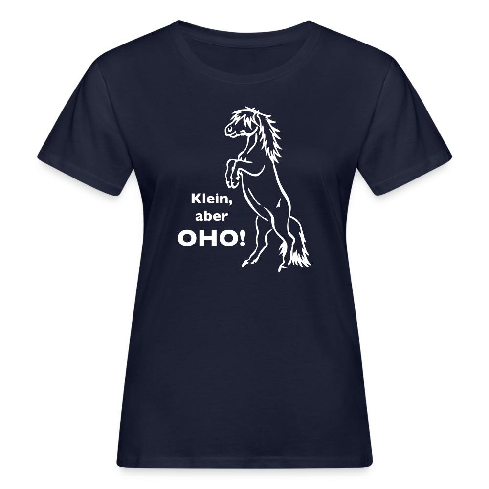 "Oho!" Grafik-Stil - Frauen Bio-T-Shirt - Navy