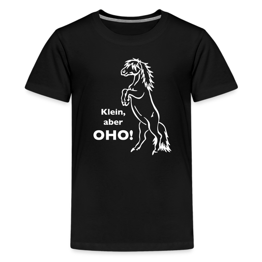 "Oho!" Grafik-Stil - Teenager T-Shirt - Schwarz
