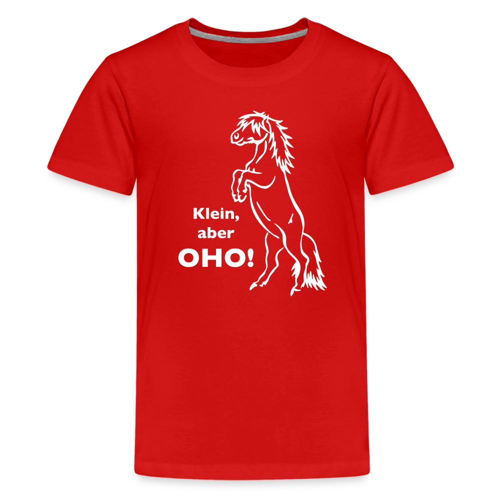 "Oho!" Grafik-Stil - Teenager T-Shirt - Rot