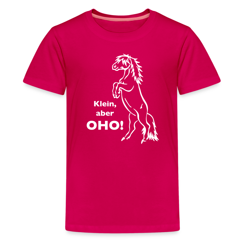 "Oho!" Grafik-Stil - Teenager T-Shirt - dunkles Pink