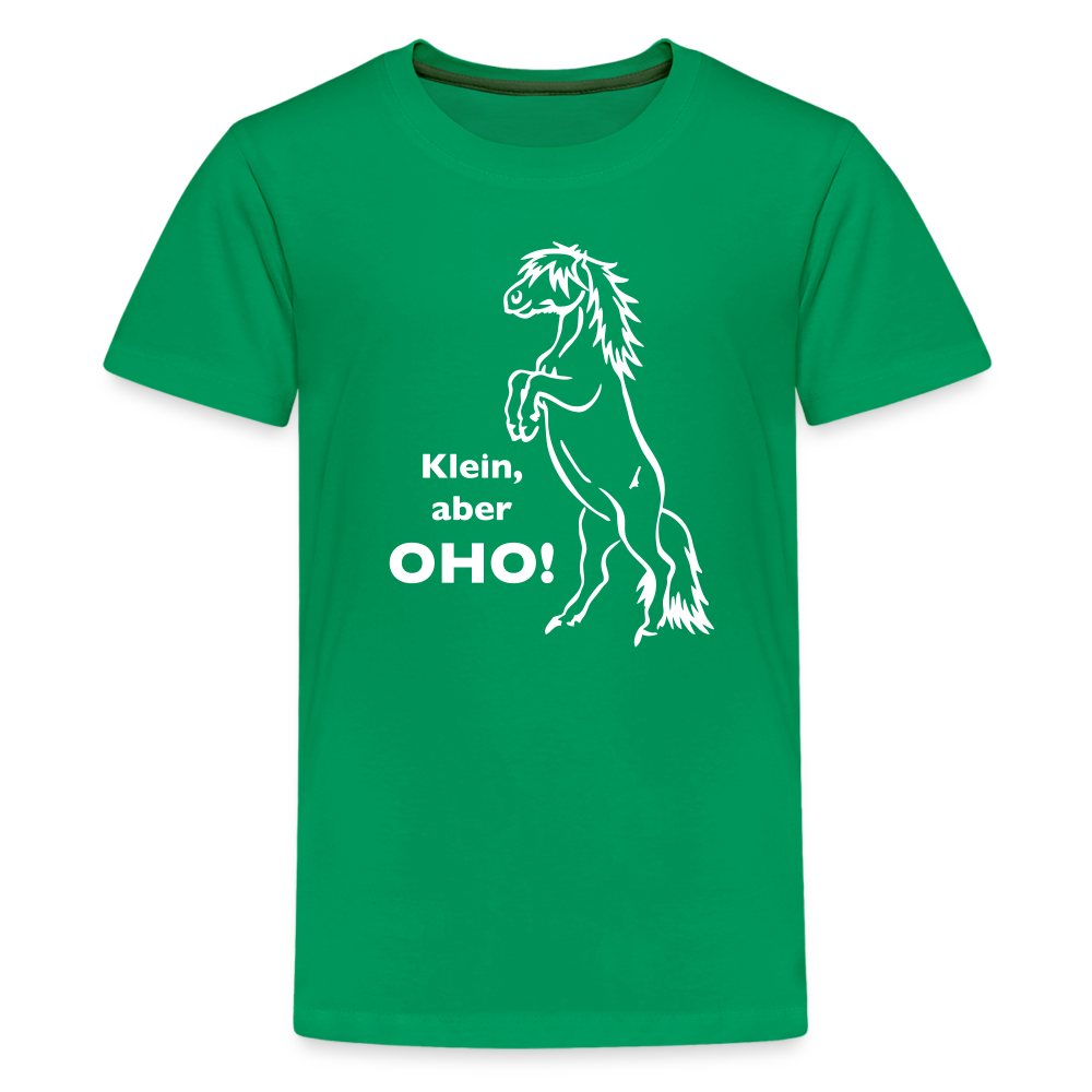 "Oho!" Grafik-Stil - Teenager T-Shirt - Kelly Green