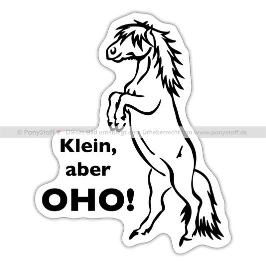 "Oho!" Grafik-Stil - Sticker - Mattweiß