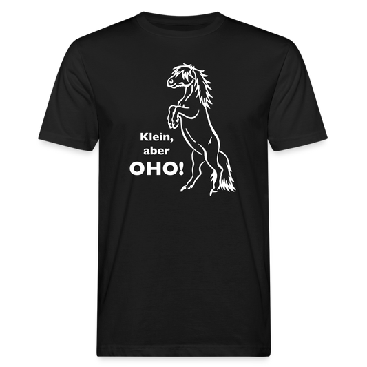 "Oho!" Grafik-Stil - Männer Bio-T-Shirt - Schwarz
