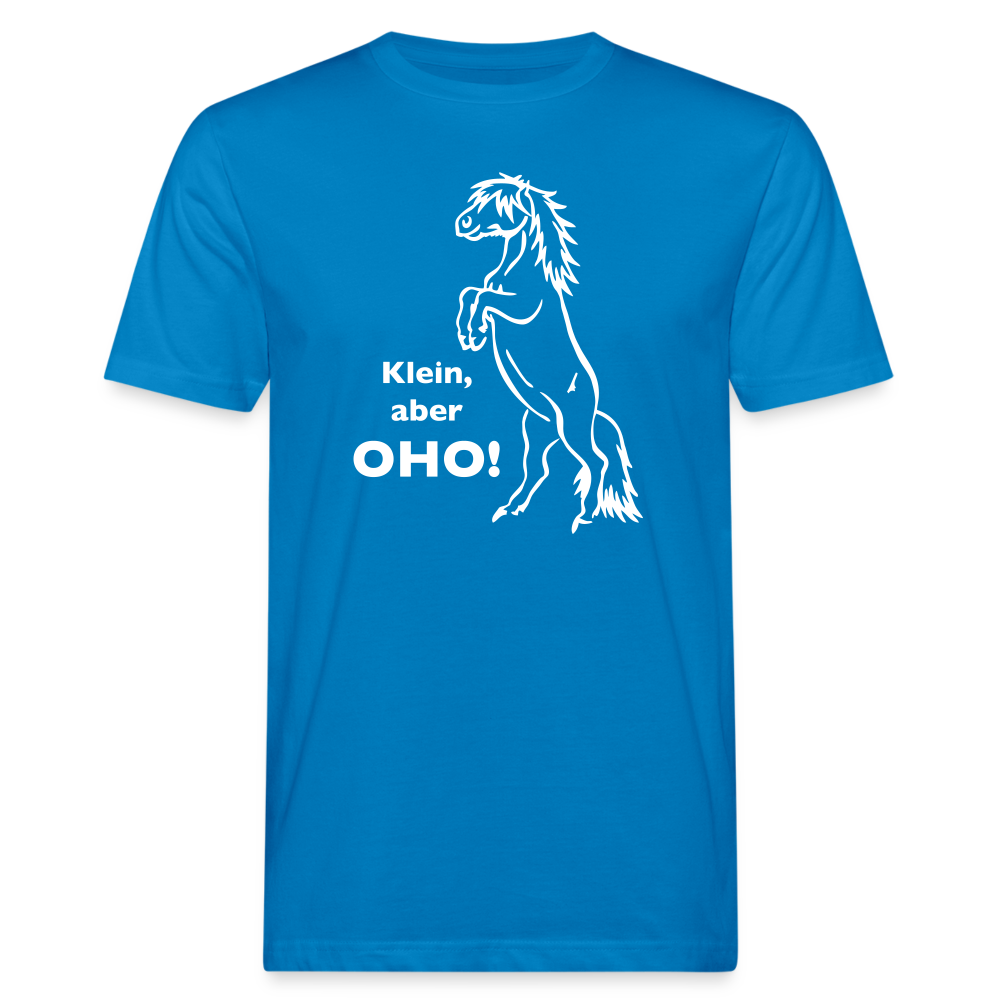 "Oho!" Grafik-Stil - Männer Bio-T-Shirt - Pfauenblau