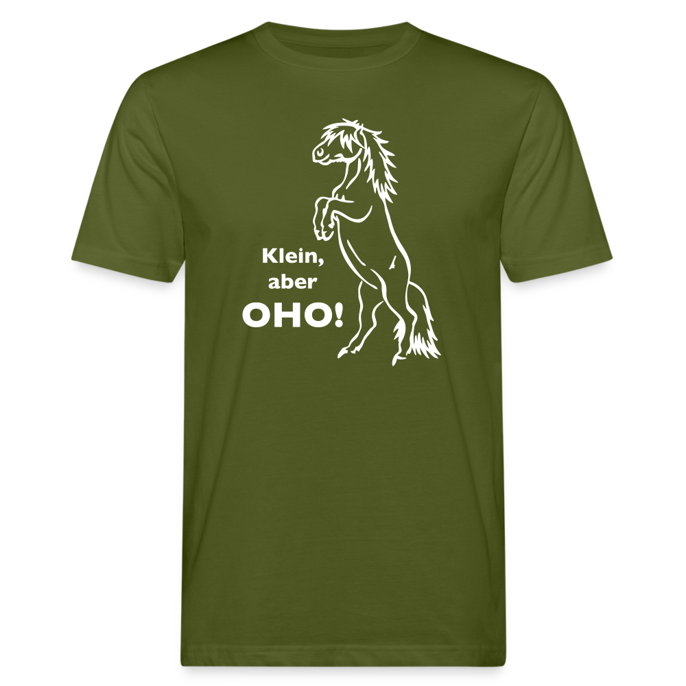 "Oho!" Grafik-Stil - Männer Bio-T-Shirt - Moosgrün