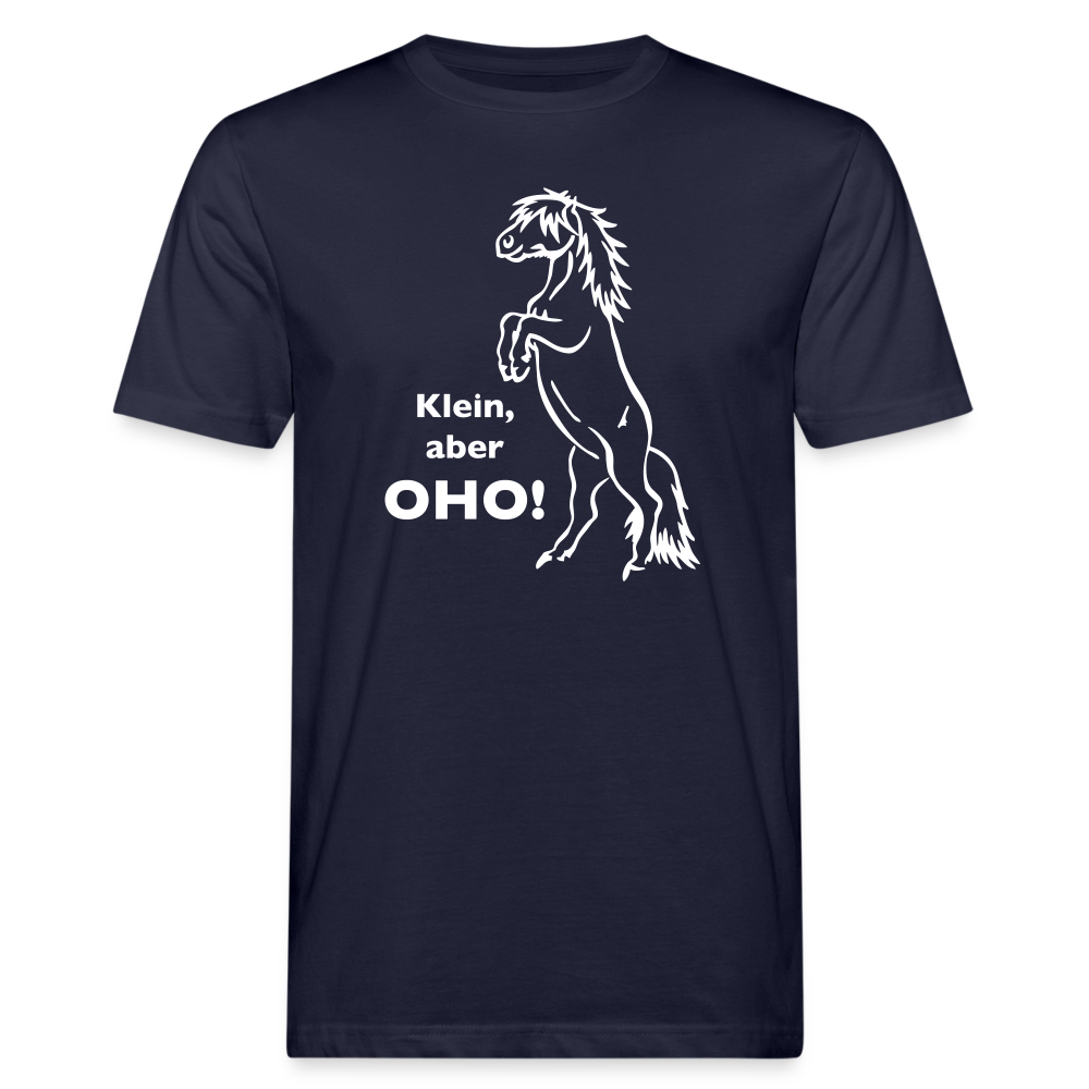 "Oho!" Grafik-Stil - Männer Bio-T-Shirt - Navy