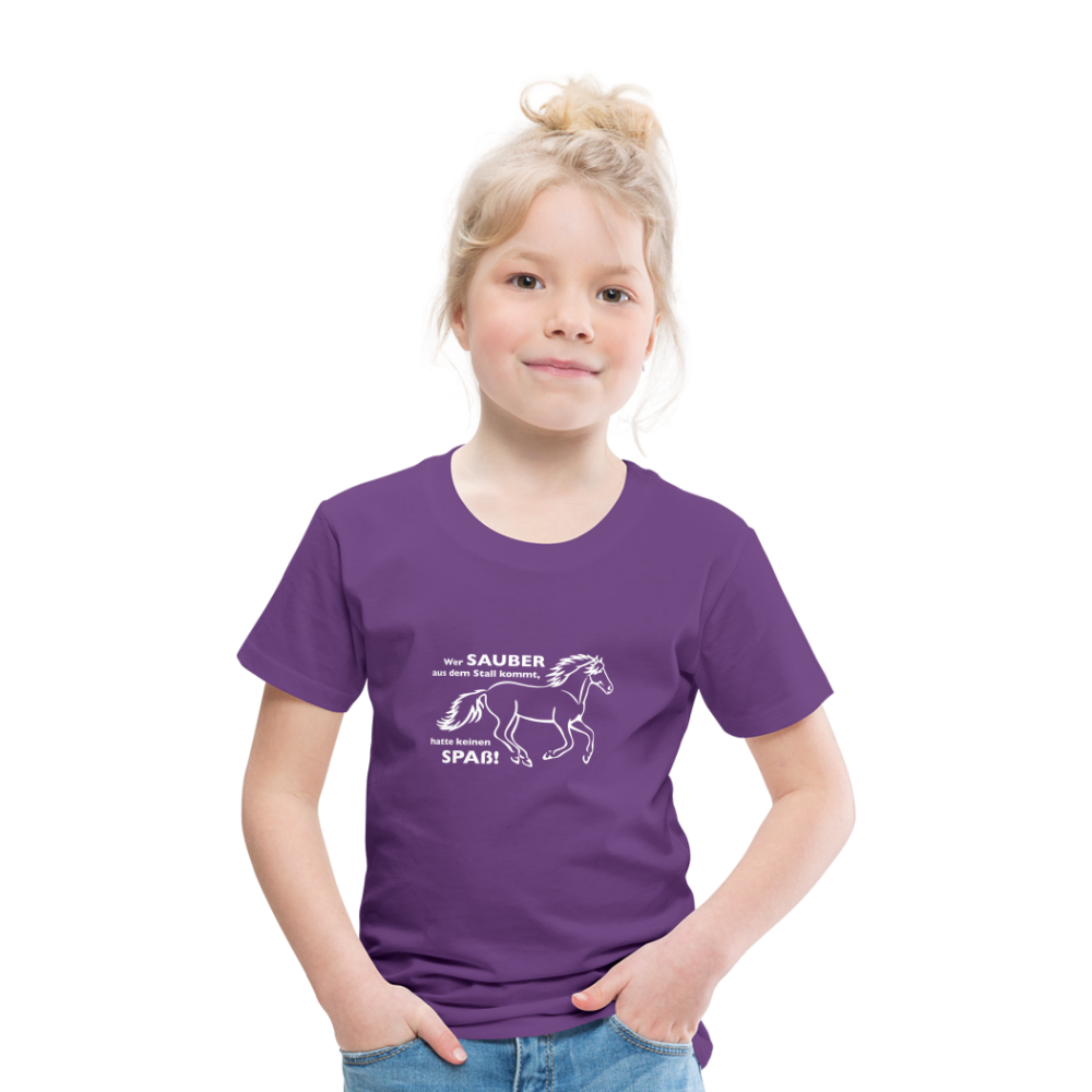 "Dreckspatz" Grafik-Stil - Kinder T-Shirt - Lila