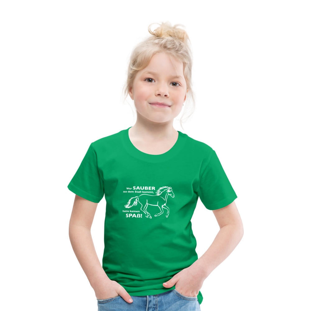 "Dreckspatz" Grafik-Stil - Kinder T-Shirt - Kelly Green
