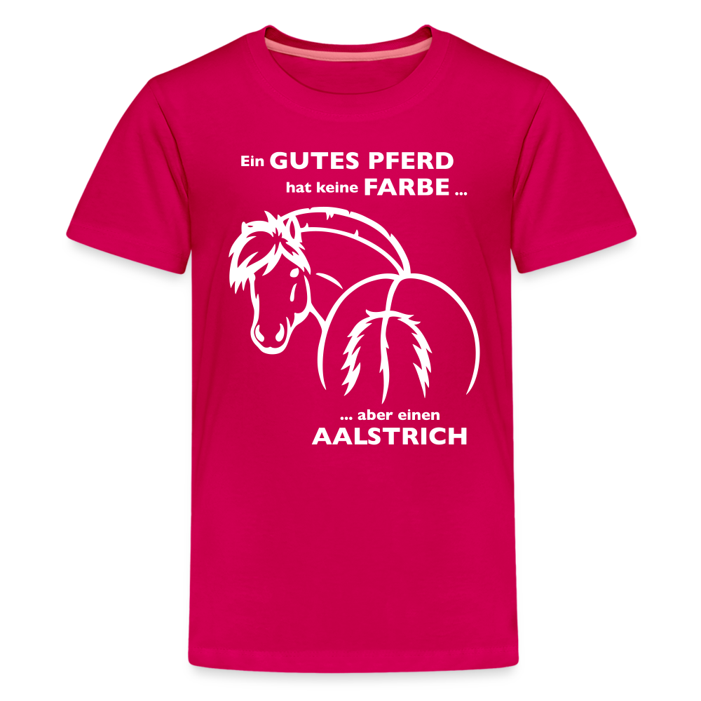 "Aalstrich" Grafik-Stil - Teenager T-Shirt - dunkles Pink