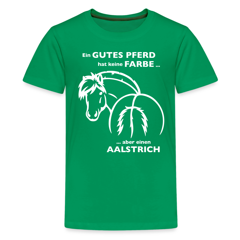 "Aalstrich" Grafik-Stil - Teenager T-Shirt - Kelly Green
