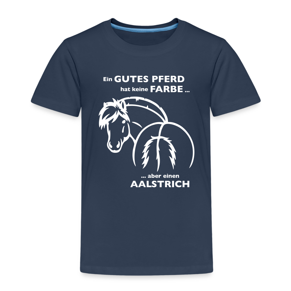 "Aalstrich" Grafik-Stil - Kinder T-Shirt - Navy